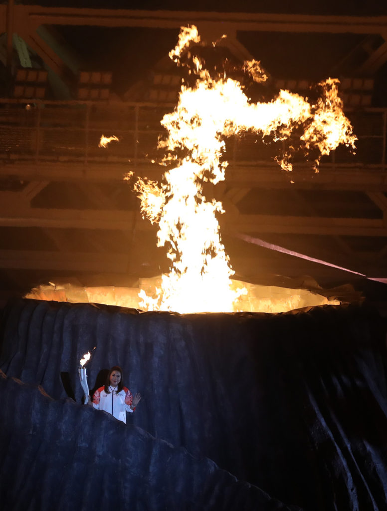 Asian Games flame opening ceremony Jakarta 2018 Indonesia