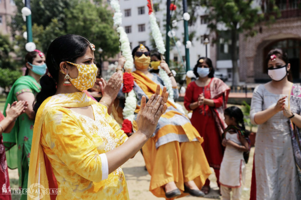 college teachers take part in Teej festival celebrations in Amritsar
